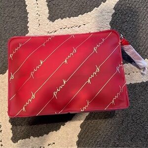 Red PINK Diagonal Logo bag